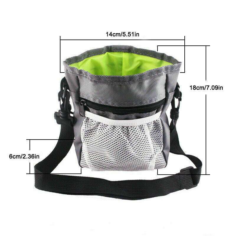 Dog Training Walking Pouch Treat Storage Bag Dispenser Obedience Snack Holder UK