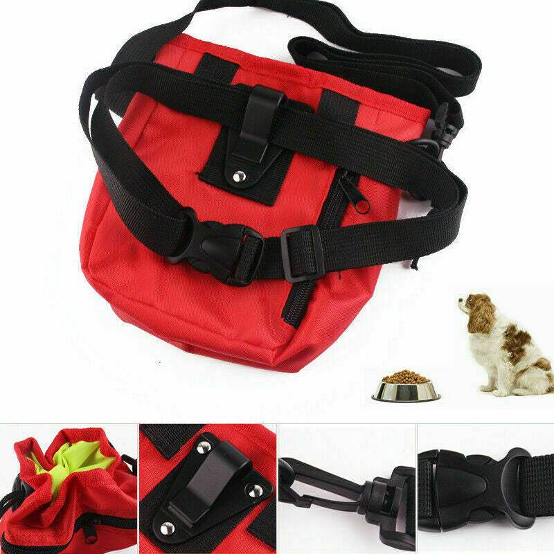 Dog Training Walking Pouch Treat Storage Bag Dispenser Obedience Snack Holder UK