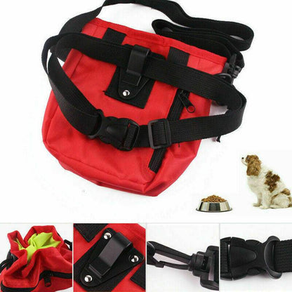 Dog Training Walking Pouch Treat Storage Bag Dispenser Obedience Snack Holder UK